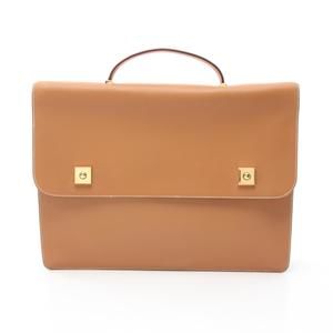 HERMES Danube Natural Briefcase Bag Butler Brown